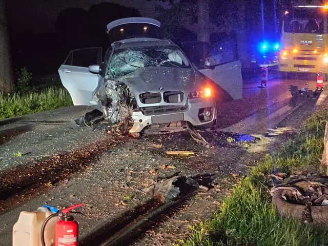 Der Unfallwagen | Foto: Freiwillige Feuerwehr Samtgemeinde Fredenbeck