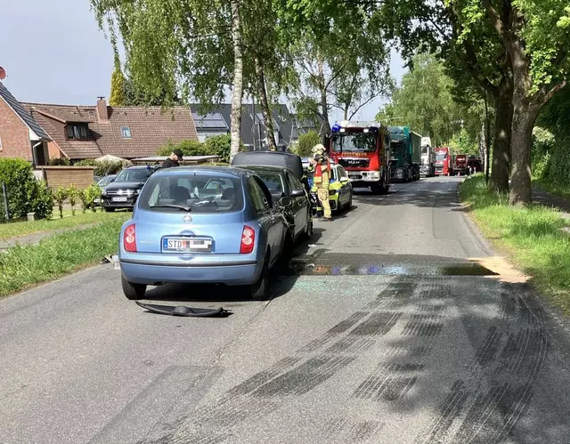 Die Unfallstelle Apensener Straße | Foto: Polizei 