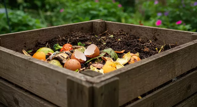Viele Gartenbesitzer nutzen ihn: den Komposthaufen | Foto: @adobestock/ibragimovN