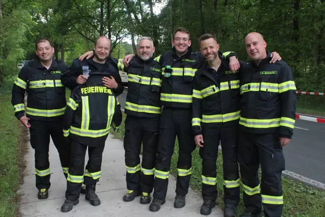 Viel Spaß hatte eine Feuerwehrgruppe aus Sagau an der Ostsee, die zum ersten Mal dabei ist  | Foto: pm
