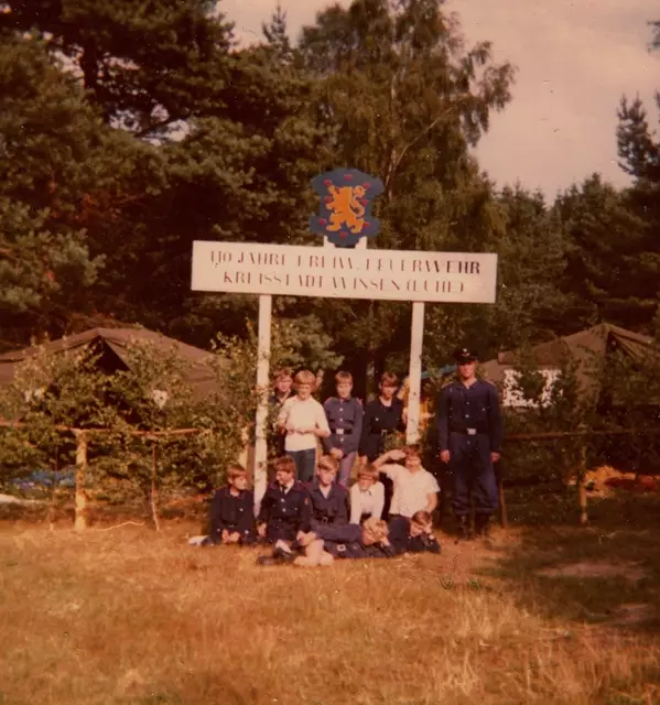 Die Jugendfeuerwehr bei ihrem erste Zeltlager in Wesel 1973 | Foto: po