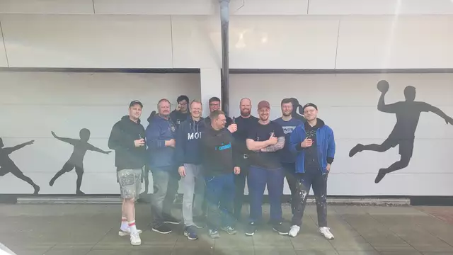 Nicht nur sportlich, sondern auch kreativ: die 3. Herren vom SV Beckdorf  | Foto: Ole Petersen / SV Beckdorf