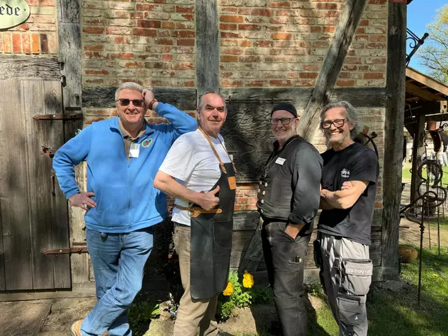 Der neue Vorstand (v. li.): Jens Baumgarten, Tino Winkler, Dieter von Plata und Stephan Schmidt. Schriftführerin Claudia Reucher gehört ebenfalls zum Vorstand | Foto: GMV