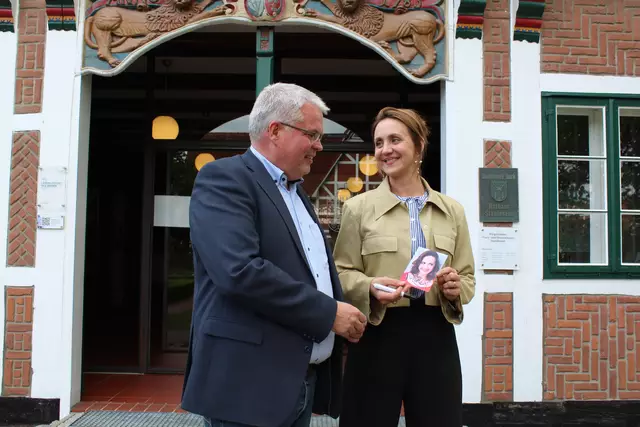 Ein Autogramm für den Bürgermeister