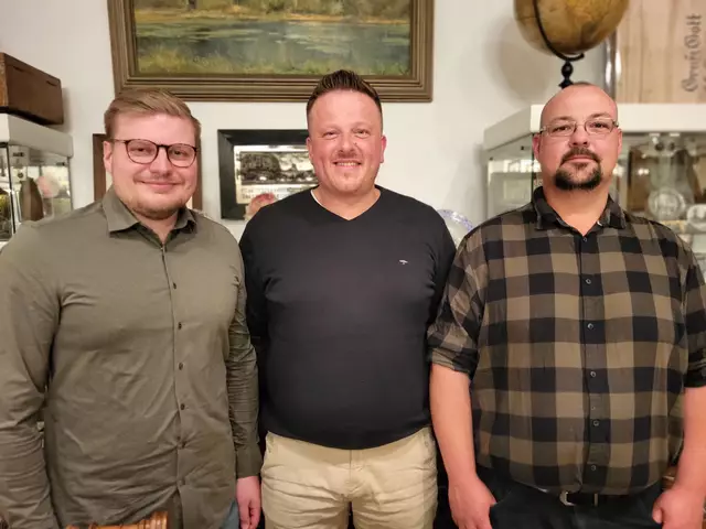 Der neu gewählte Vorstand des Töster Kreises v. li.: Tim Heinze (Vorstand Verwaltung), Patrick Wegner (Vorstand Finanzen) und Dominik Schnabel (Vorstand Aktionen) | Foto: sh