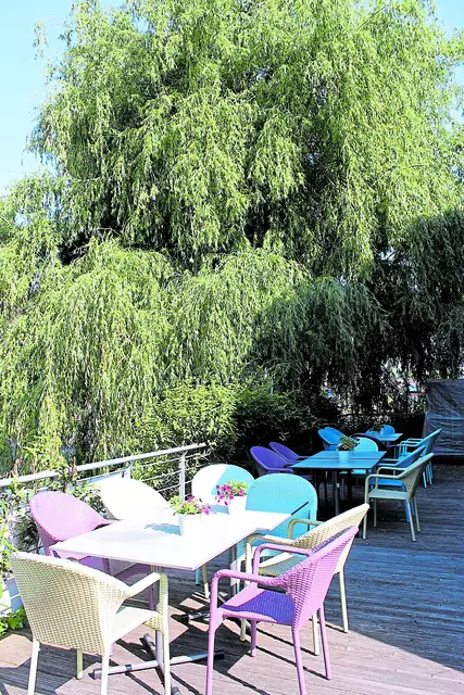 Einladende Terrasse des Burgmannshofs | Foto: sb