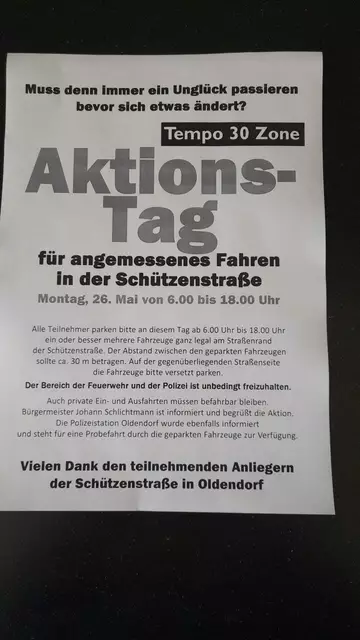 Aufruf zum Aktionstag | Foto: sb