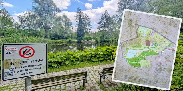 Der Harsefelder Klosterpark ist ein kleines Idyll - wenn da nicht die Schmuddel-Schilder wären | Foto: jd