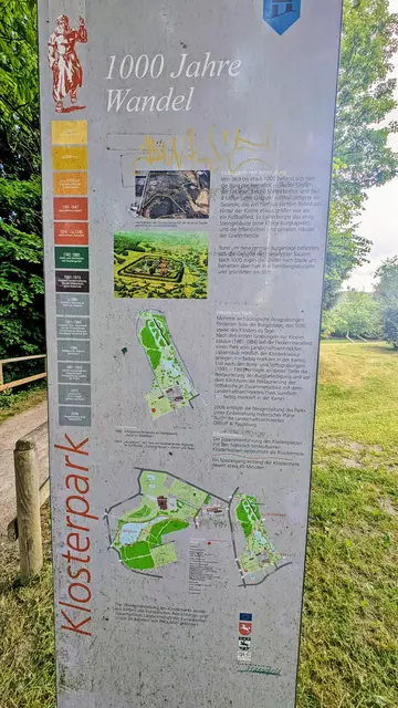 Dieses Schmutz-Schild begrüßt die Besucher an einem der Klosterpark-Eingänge | Foto: jd