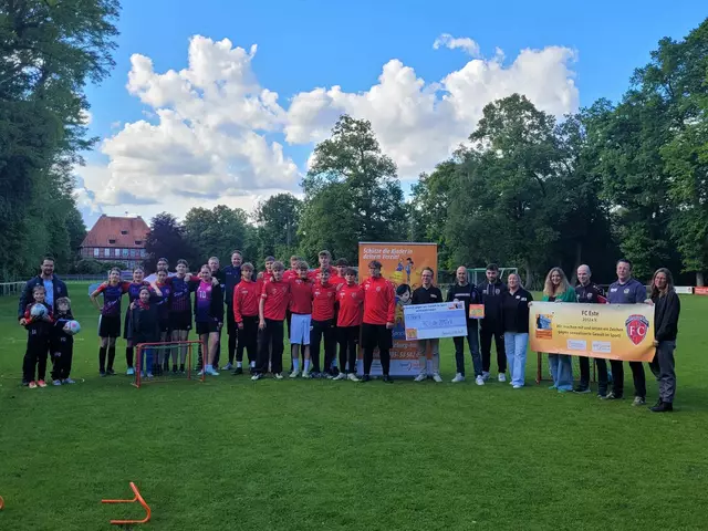 Der FC Este freut sich über die Auszeichnung | Foto: KSB