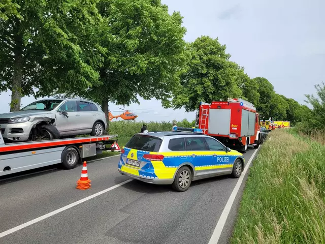 Die Unfallstelle auf der L140 | Foto: Polizei 