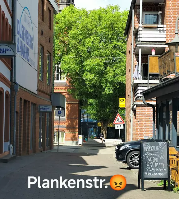 Auch hier in der Plankenstr. waren keine Sicherungen zu erkennen. | Foto: Rüdiger Störtebecker
