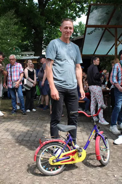 Erdmann hat das Rad für seine dreijährige Tochter Emilia erbeutet | Foto: ab