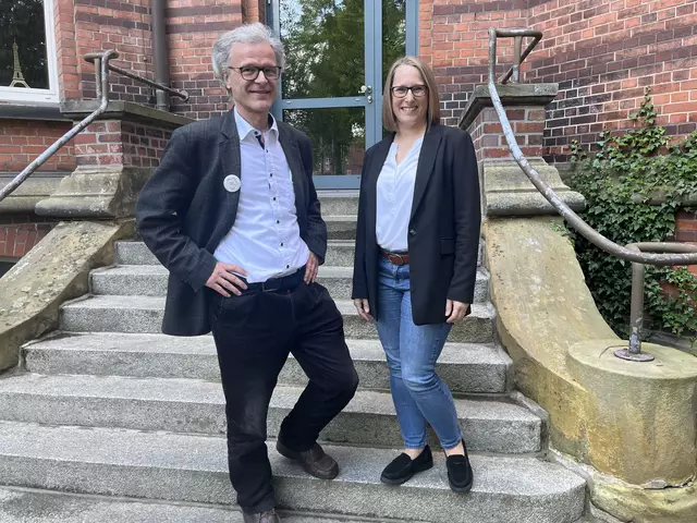 Die Mentoren der Jugend forscht AG, Hans-Otto Carmesin und Inga von Bargen (v.l.n.r.) | Foto: Sandra Polenz