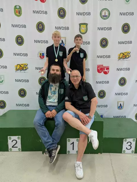 Lian Eickstädt, Colin Eickstädt, Thoralf Lemmel und Ralf Richter