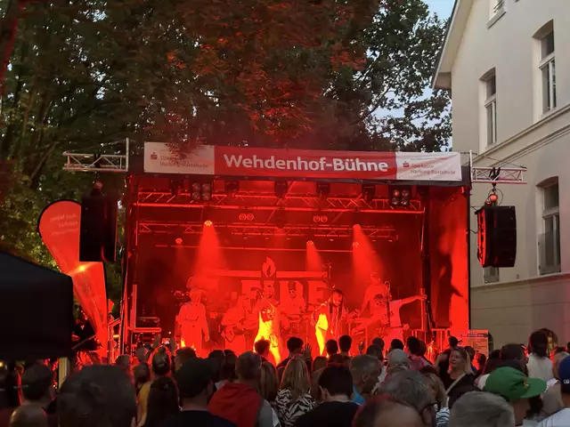 Am Wehdenhof machte die Band I-FIRE mit ihren Raggae- Sounds jede Menge Stimmung