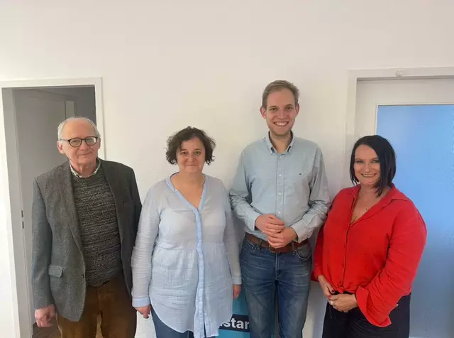 Gerhard Vachek (v. li.), Astrid Albers-Pestke, Jan Malte Wieben und Anja Trominski bilden den Vorstand der CDA | Foto: CDA Landkreis Harburg