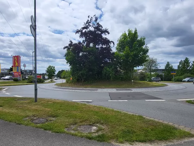 Trotz der Bauarbeiten am Kreisel sind Gewerbebetriebe und Fachmarktzentrum erreichbar | Foto: sh