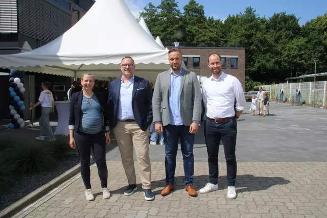 Die KFP-Leitung mit Anne Wagner, Marco Gießing, Thomas Merkewitsch und Bastian Ziegler