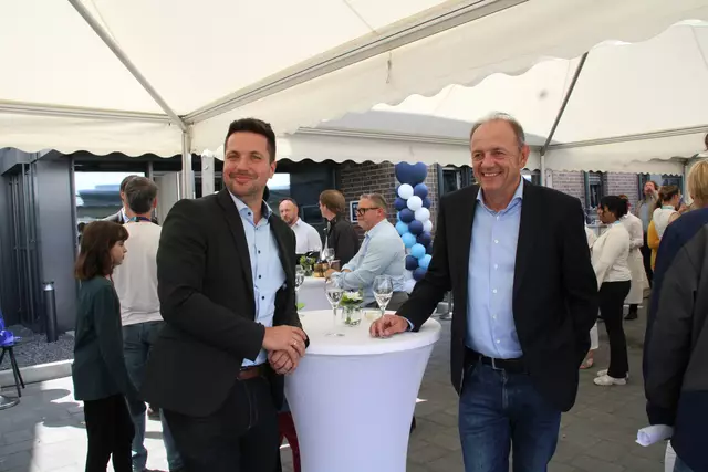 Marco Birnbaum und Kay Schlichting von der Volksbank