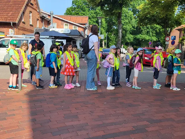 Die Vorschulkinder der Kita Kinderwelt auf Expedition durch Buchholz | Foto: sh