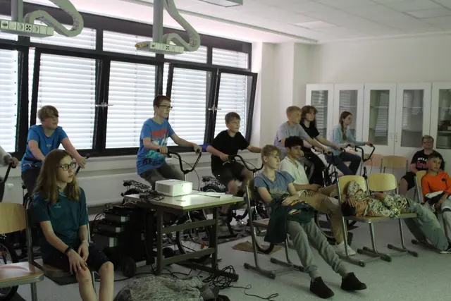 Insgesamt zehn Räder luden die Batterie für den Film | Foto: sb