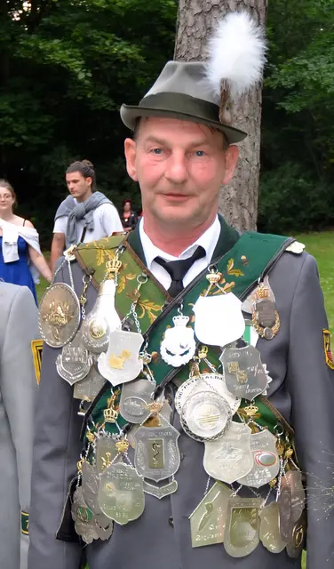 Der noch amtierende Schützenkönig Thomas Schröder | Foto: André Welle