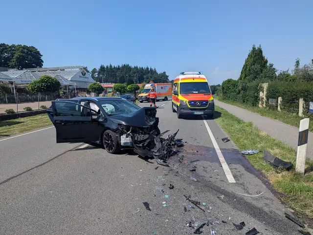 Die Unfallstelle auf der B73 | Foto: Polizei