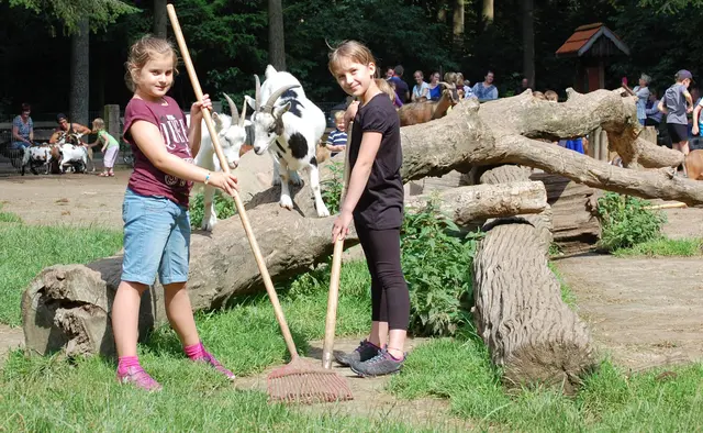 Einen Tag als Tierpfleger beim Ferienprogramm im Wildpark Schwarze Berge | Foto: Wildpark Schwarze Berge