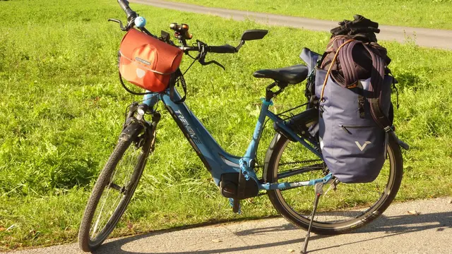 Michael Obschonkas „Drahtesel“: So startete er die Tour aus München | Foto: Obschonka