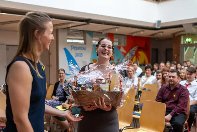 Der Größte Motivationssteigerung-Preis ging an Lea Nickel | Foto: BBS Buxtehude