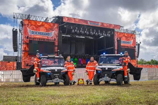 Gut ausgerüstet: seit 10 Jahren passt sich die Organisation den wachsenden Ansprüchen des Festivals an | Foto: Schweigler/Johanniter-Unfall-Hilfe e.V.