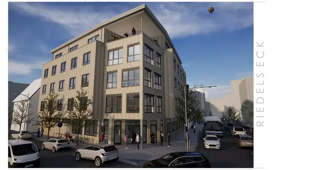 An der Ecke Bahnhofstraße / Lüneburger Straße entsteht ein schicker Bürokomplex | Foto: Grafik: Artrium Architekten