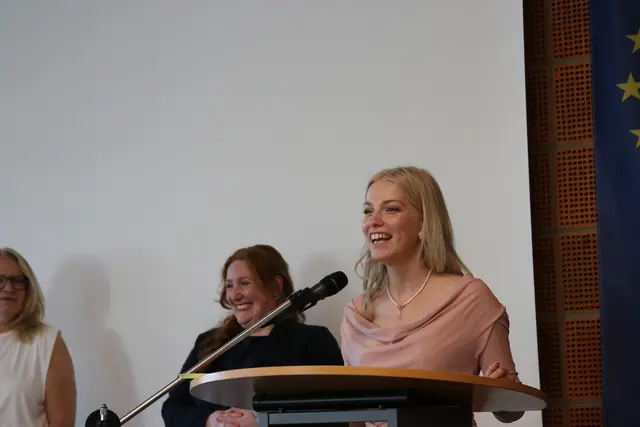 Spontan ergriff auch die Klassensprecherin Marie-Luise Poppe das Wort | Foto: Kreishandwerkerschaft