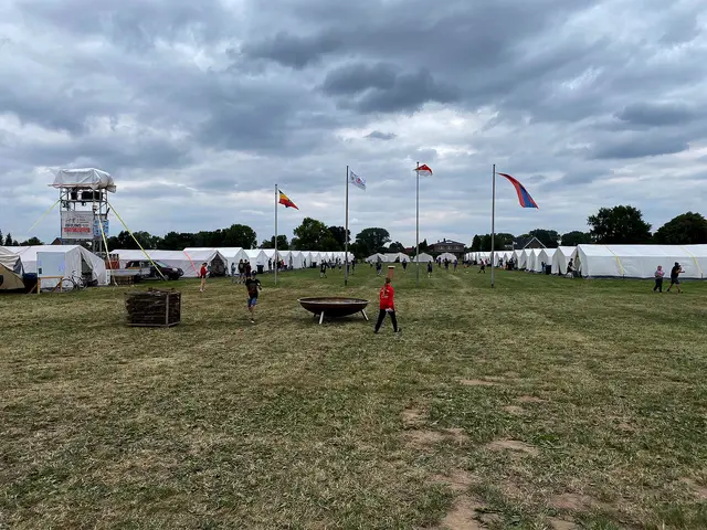 Das Zeltlager nach der Eröffnung | Foto: P. Arndt