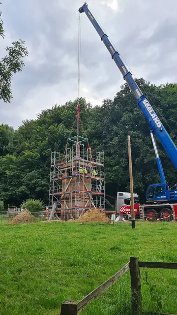 Am Mittwoch, 17.30 Uhr, stand der Turm am Kiekeberg | Foto: FLMK
