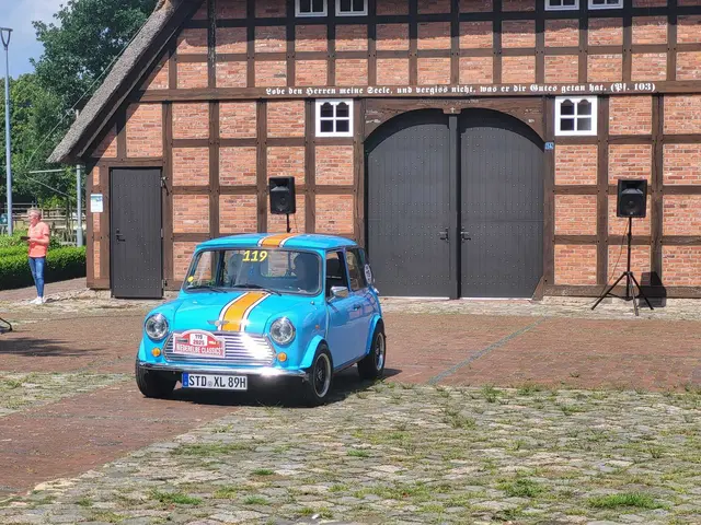 Trotz seiner geringen Größe nicht zu übersehen: der Rover Mini | Foto: wd