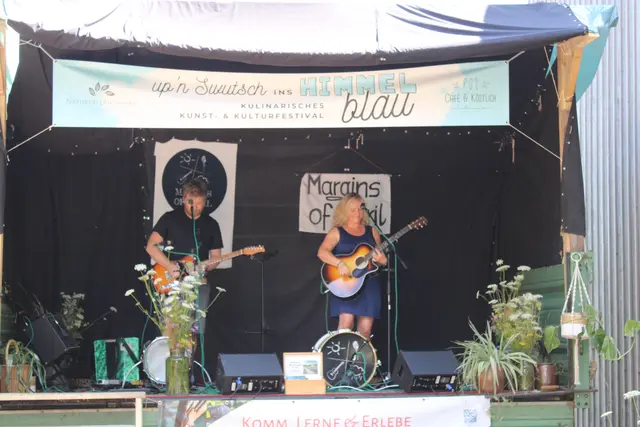 Die Band "Margins of April" eröffnete beim Festival auf der Garten-Bühne den Reigen der musikalischen Darbietungen | Foto: ce