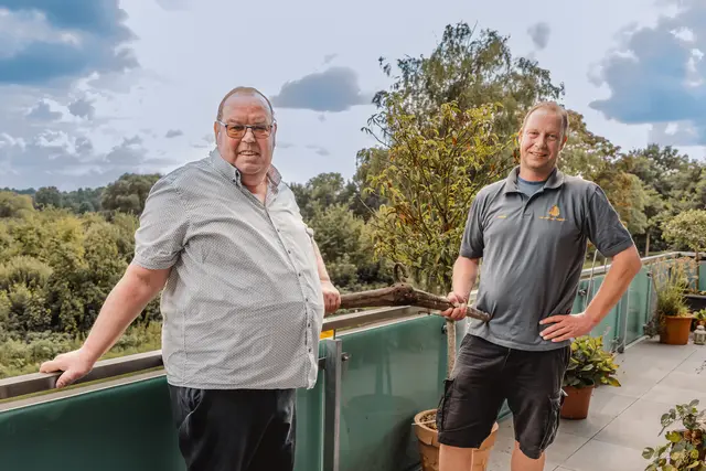 Siegfried Stresow (li.) und sein Nachfolger Thomas Kröck | Foto: Kranzbinder Beckdorf