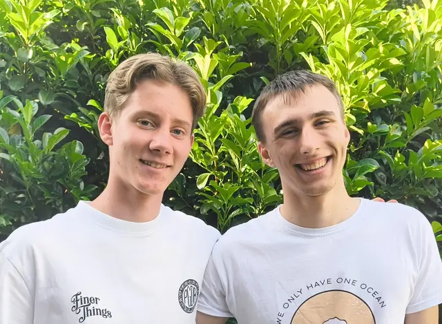 Matz Franke (li.) und Ferris Bettermann wollen in Afrika mit Sport helfen | Foto: Imke Franke