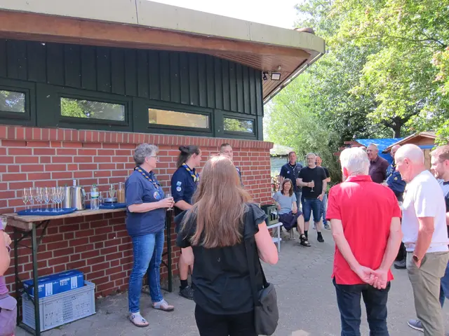 Begrüßung der Gäste bei der Neueröffnung des Stader Pfadfinderheimes | Foto: Stamm Hasko