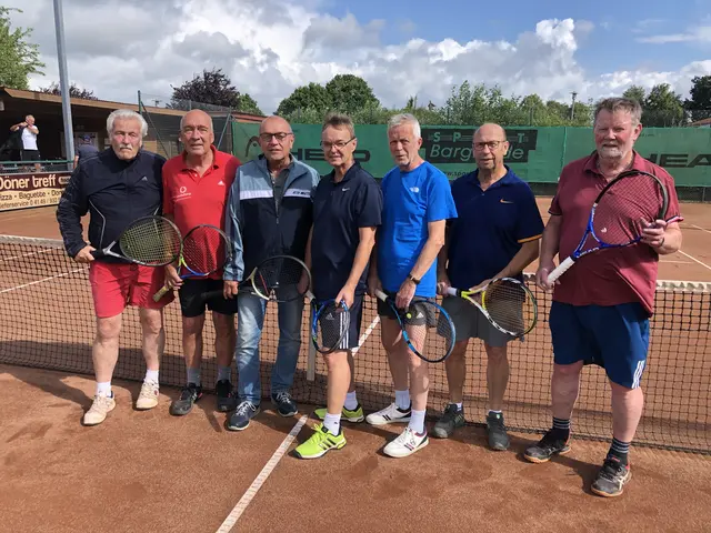 Von links nach rechts:
Peter Engelken, Heinz Brandt, Günter Höft, Hans-Hinrich Hinck, Gerd Meister, Heiner Borstelmann und Hans-Martin Holst
Es fehlt Herbert Hinck.