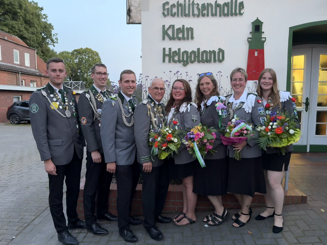 Die neuen Bestleute des Schützenvereins Bützfleth | Foto: Schützenverein Bützfleth