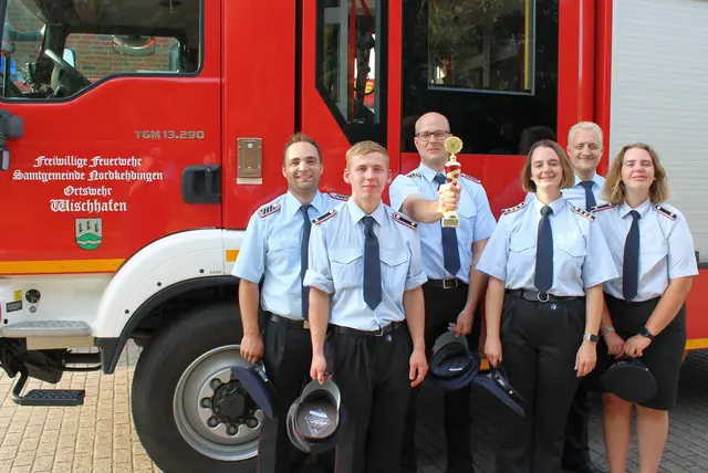 Die Siegermannschaft aus Wischhafen
 | Foto: Stefan Braun / Feuerwehr LK Stade