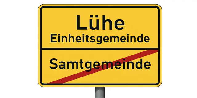 Lühe-Rathauschef Timo Gerke spricht sich für eine Einheitsgemeinde wie bei den Nachbarn in Jork aus - statt einer Samtgemeinde. Rückendeckung für seine Idee erhält Gerke vom Bund der Steuerzahler | Foto: KI-generiert