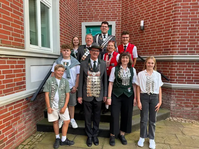 Die neuen Würdenträger von Steinkirchen | Foto: Schützenverein Steinkirchen