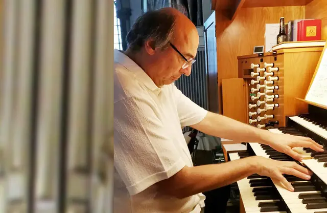 Der Buchholzer Pastor Ulrich Billet spielt das Abschlusskonzert des Salzhäuser Orgelsommers | Foto: Billet
