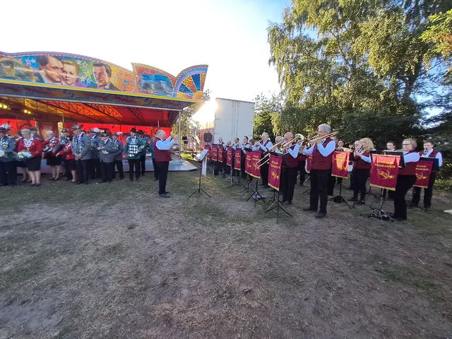 Die Steller Musikanten begleiteten die Proklamation | Foto: Anika Werner