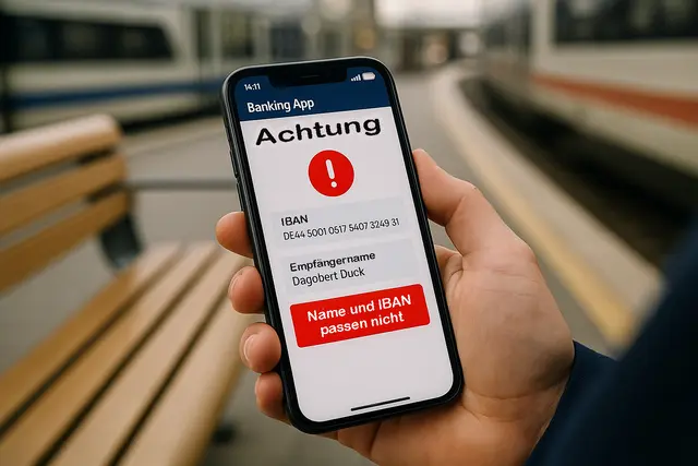 Achtung: Bei einem roten Warnsignal in der Banking-App ist bei Überweisungen höchste Vorsicht geboten  | Foto: KI-generiert
