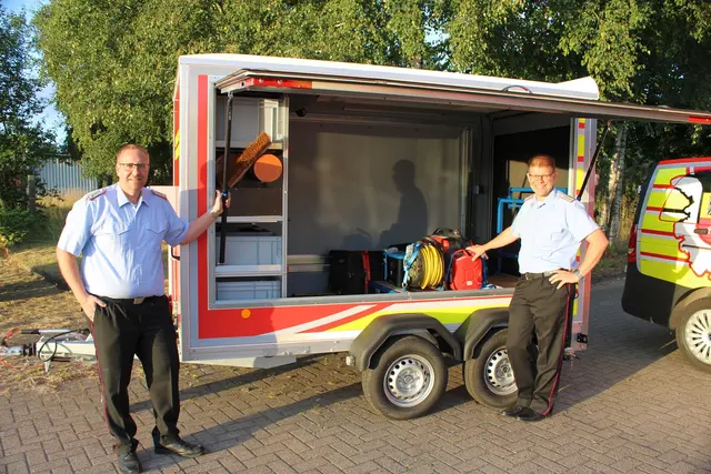  Fernmeldezugführer Marco Lengsfeld (li.) und Stellvertreter Claas Brüggemann | Foto: Stefan Braun, FFW LK Stade